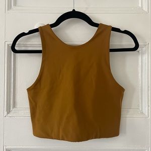 Girlfriend collective Dylan Bra in Saddle M